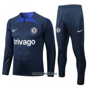 Chandal de Sudadera del Chelsea 22-23 Azul