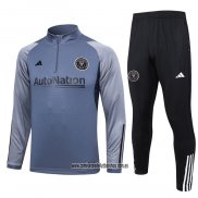 Chandal de Sudadera del Inter Miami 23-24 Gris