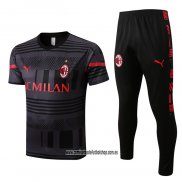 Chandal del AC Milan 22-23 Manga Corta Gris