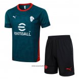 Chandal del AC Milan 25-26 Manga Corta Verde - Pantalon Corto