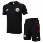 Chandal del Ajax 25-26 Manga Corta Negro - Pantalon Corto