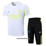 Chandal del Arsenal 23-24 Manga Corta Blanco - Pantalon Corto