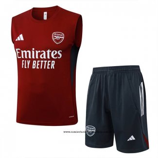 Chandal del Arsenal 25-26 Sin Mangas Rojo