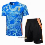 Chandal del Real Madrid Dragon 24-25 Manga Corta Azul - Pantalon Corto