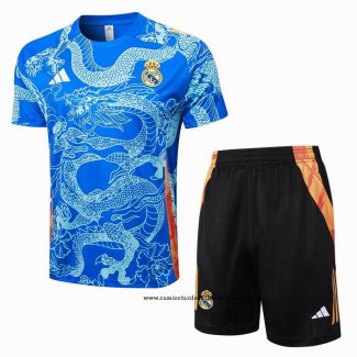 Chandal del Real Madrid Dragon 24-25 Manga Corta Azul - Pantalon Corto