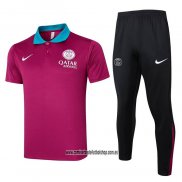 Conjunto Polo del Paris Saint-Germain 24-25 Purpura