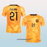 Jugador Primera Camiseta Paises Bajos F.De Jong 2022