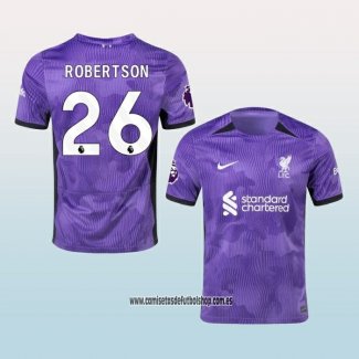 Jugador Tercera Camiseta Liverpool Robertson 23-24