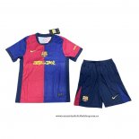 Primera Camiseta Barcelona Nino 24-25 Rojo Azul
