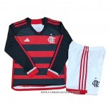 Primera Camiseta Flamengo Nino 2024 Manga Larga