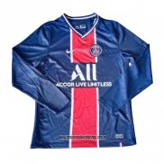 Primera Camiseta Paris Saint-Germain 20-21 Manga Larga