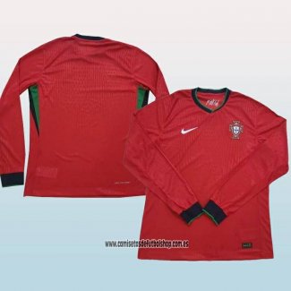 Primera Camiseta Portugal 2024 Manga Larga