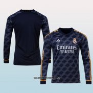 Segunda Camiseta Real Madrid 23-24 Manga Larga