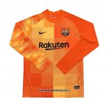 Camiseta Barcelona Portero 21-22 Manga Larga Naranja