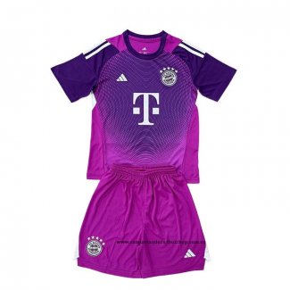 Camiseta Bayern Munich Portero Nino 25-26 Purpura