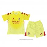 Camiseta Benfica Portero Nino 25-26 Amarillo
