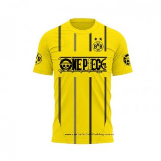 Camiseta Borussia Dortmund ONE PIECE 25-26 Amarillo Tailandia