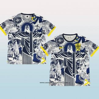 Camiseta Brasil Jesus 25-26 Gris Tailandia