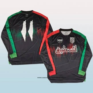Camiseta Palestina Special 25-26 Manga Larga Negro