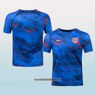 Camiseta Pre Partido del Inglaterra 2022 Azul