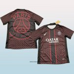 Camiseta Pre Partido del Paris Saint-Germain 25-26 Negro Rojo