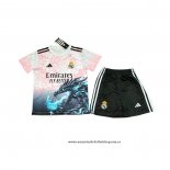 Camiseta Real Madrid Dragon Nino 25-26 Rosa