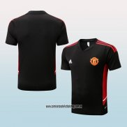 Camiseta de Entrenamiento Manchester United 22-23 Negro