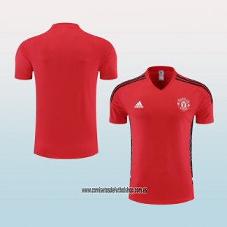 Camiseta de Entrenamiento Manchester United 22-23 Rojo