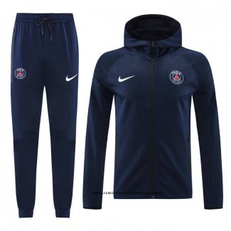 Chandal con Capucha del Paris Saint-Germain 24-25 Azul