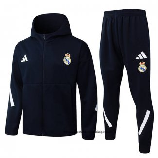 Chandal con Capucha del Real Madrid 25-26 Negro