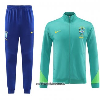 Chandal de Chaqueta del Brasil 23-24 Verde