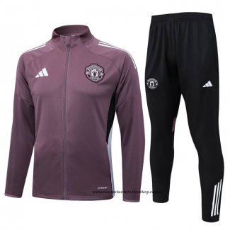 Chandal de Chaqueta del Manchester United 25-26 Marron