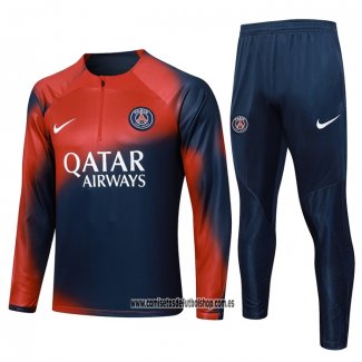 Chandal de Sudadera del Paris Saint-Germain 23-24 Rojo