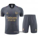 Chandal del Arsenal 23-24 Manga Corta Gris - Pantalon Corto