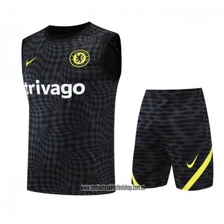 Chandal del Chelsea 22-23 Sin Mangas Negro