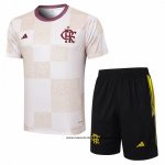 Chandal del Flamengo 24-25 Manga Corta Blanco - Pantalon Corto