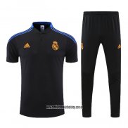 Conjunto Polo del Real Madrid 22-23 Negro y Azul