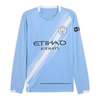 Primera Camiseta Manchester City 25-26 Manga Larga