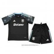 Segunda Camiseta Aston Villa Nino 25-26