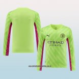 Camiseta Manchester City Portero 23-24 Manga Larga Verde