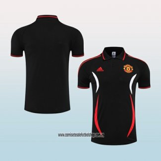 Camiseta Polo del Manchester United 22-23 Negro