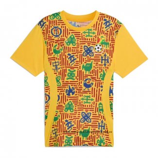 Camiseta Pre Partido del Ghana 2024 Amarillo
