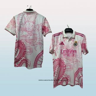 Camiseta Real Madrid Dragon 25-26 Rosa Tailandia