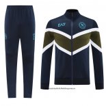 Chandal de Chaqueta del Napoli 24-25 Azul Verde