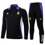 Chandal de Chaqueta del Real Madrid Nino 24-25 Negro