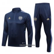 Chandal de Sudadera del Arsenal 23-24 Azul