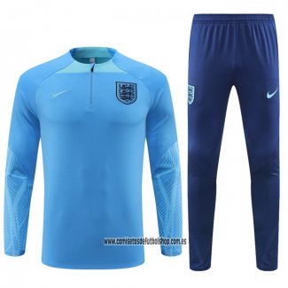 Chandal de Sudadera del Inglaterra 22-23 Azul Claro