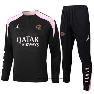 Chandal de Sudadera del Real Madrid Nino 24-25 Negro