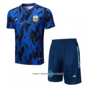 Chandal del Argentina 2022 Manga Corta Azul - Pantalon Corto