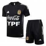 Chandal del Argentina 25-26 Manga Corta Negro - Pantalon Corto